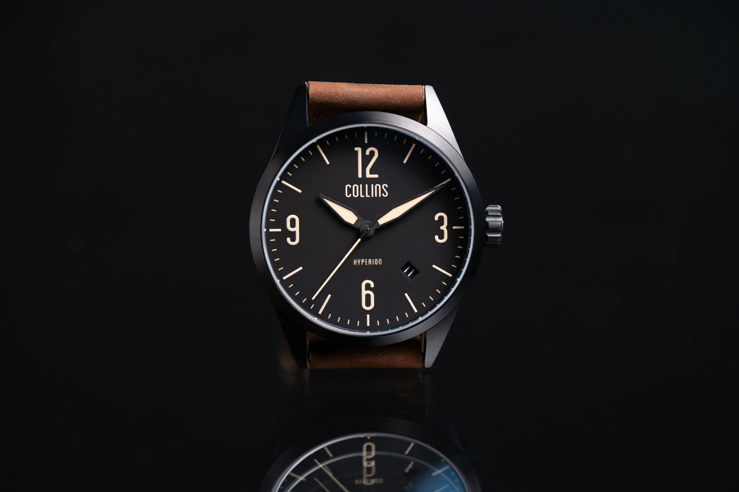 Hyperion - Black — COLLINS WATCH COMPANY